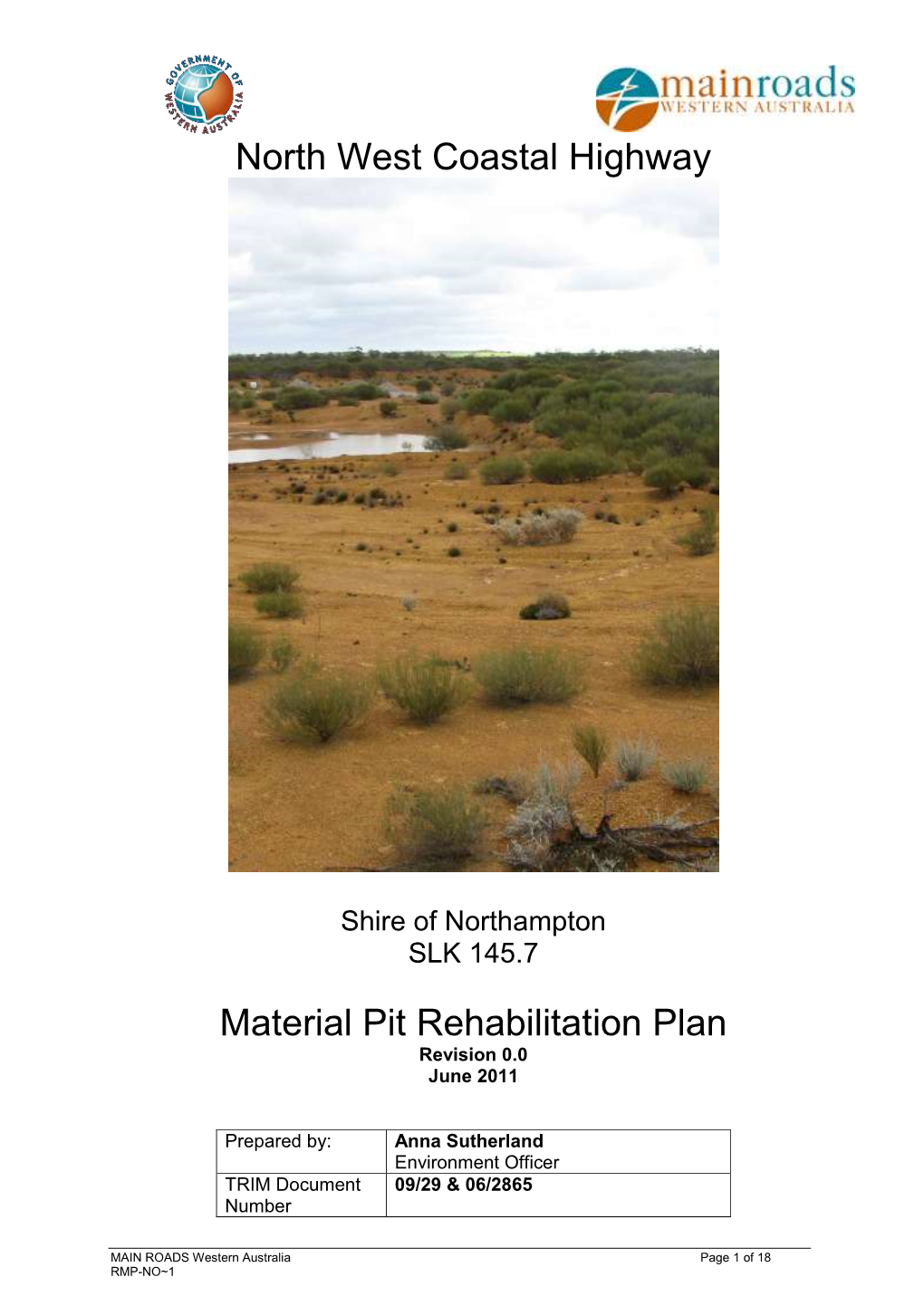 Vegetation Rehabilitation Plan Template