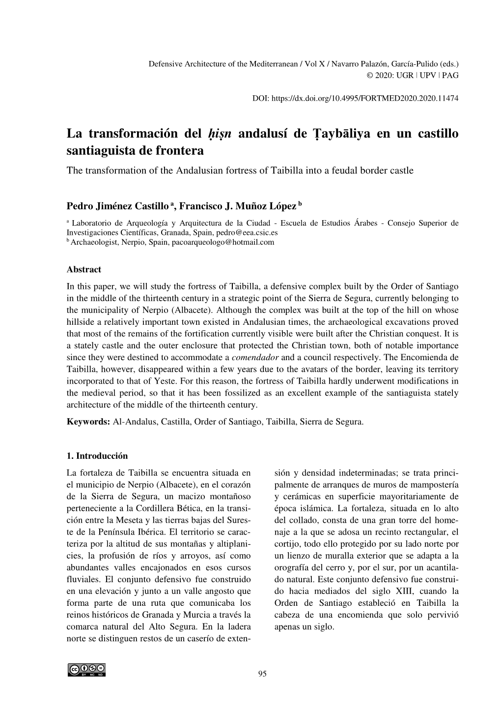 La Transformación Del Ḥiṣn Andalusí De Ṭaybāliya En Un Castillo