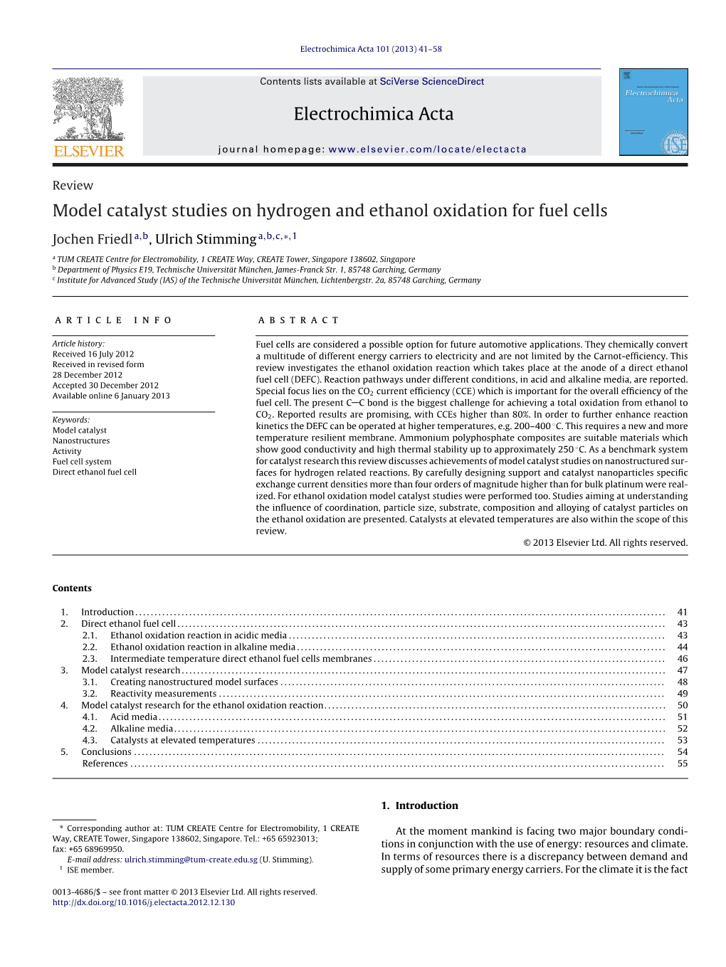 Model Catalyst Studies on Hydrogen and Ethanol Oxidation for Fuel Cells