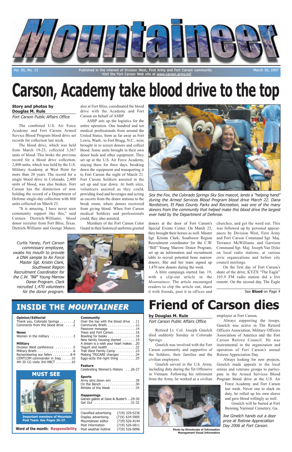Carson, Academy Take Blood Drive to the Top