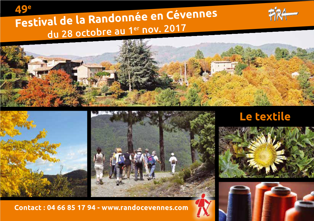 Festival De La Randonnée En Cévennes 49E Le Textile