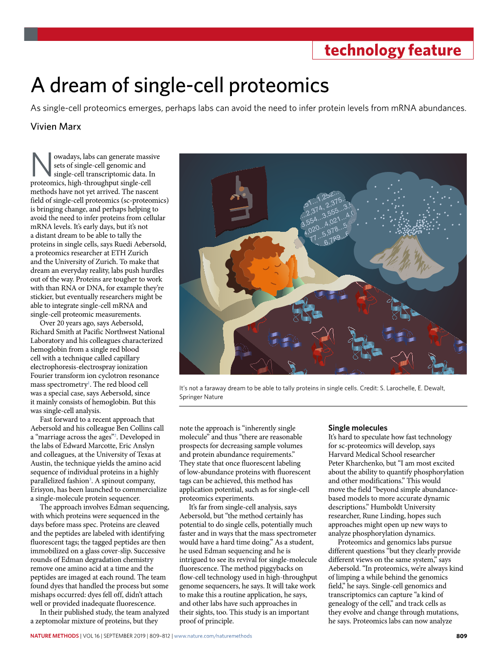 A Dream of Single-Cell Proteomics As Single-Cell Proteomics Emerges, Perhaps Labs Can Avoid the Need to Infer Protein Levels from Mrna Abundances