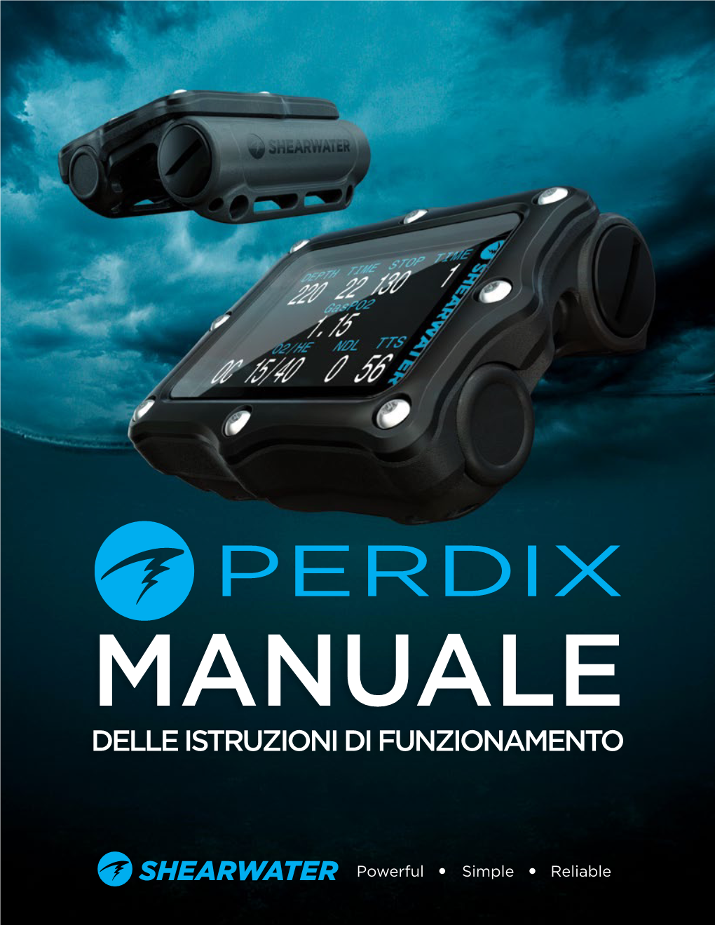 Perdix Shearwater È Un Computer Per Immersioni Tecniche Avanzate Effettuate Con Circuito Aperto E Chiuso