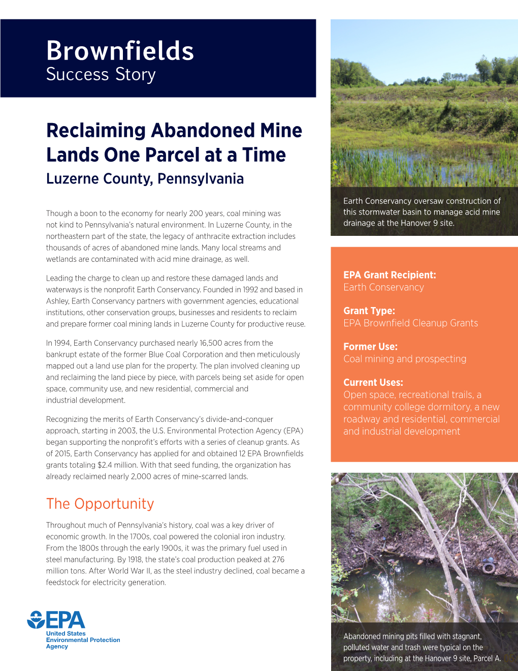 Reclaiming Abandoned Mine Lands One Parcel at a Time: Luzerne County Pennsylvania