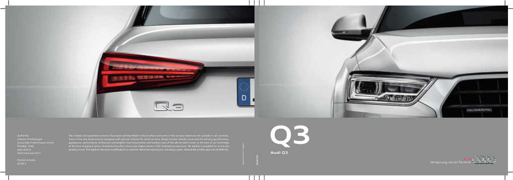 Audi Q3 Brochure 2015