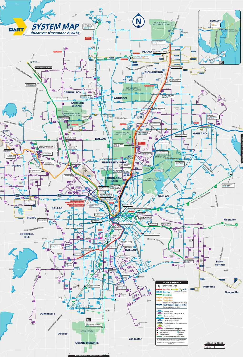 System Map 551 829 HOPKINS R 500 DFW KIRBY 500 LEWISVILLE 987