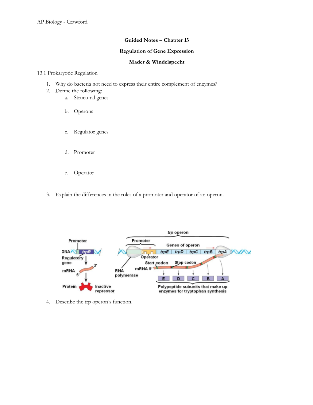 AP Biology - Crawford