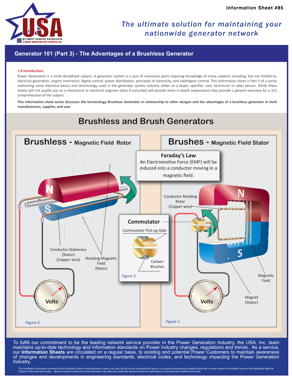 Brushless and Brush Generators