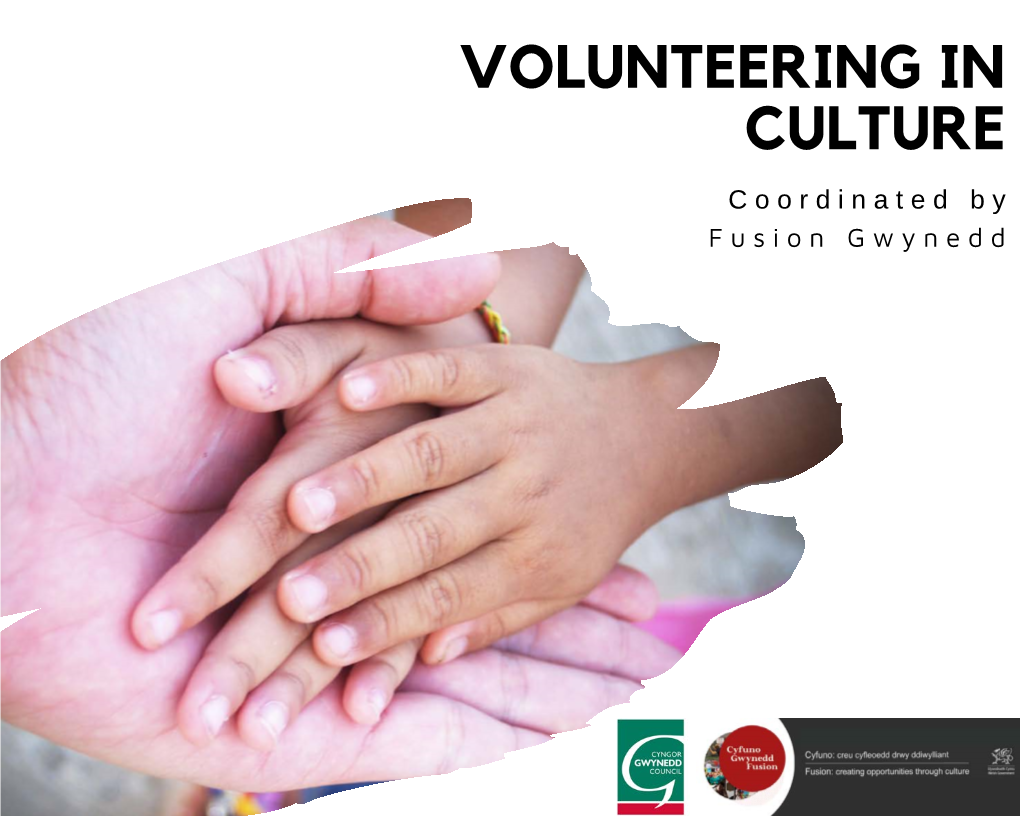 VOLUNTEERING in CULTURE Coordinated by Fusion Gwynedd