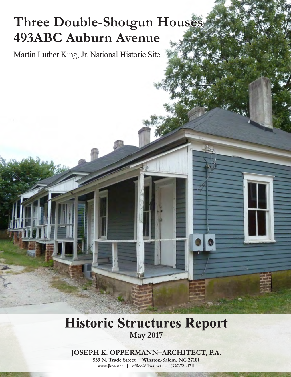 Three Double-Shotgun Houses 493ABC Auburn Avenue Martin Luther King, Jr