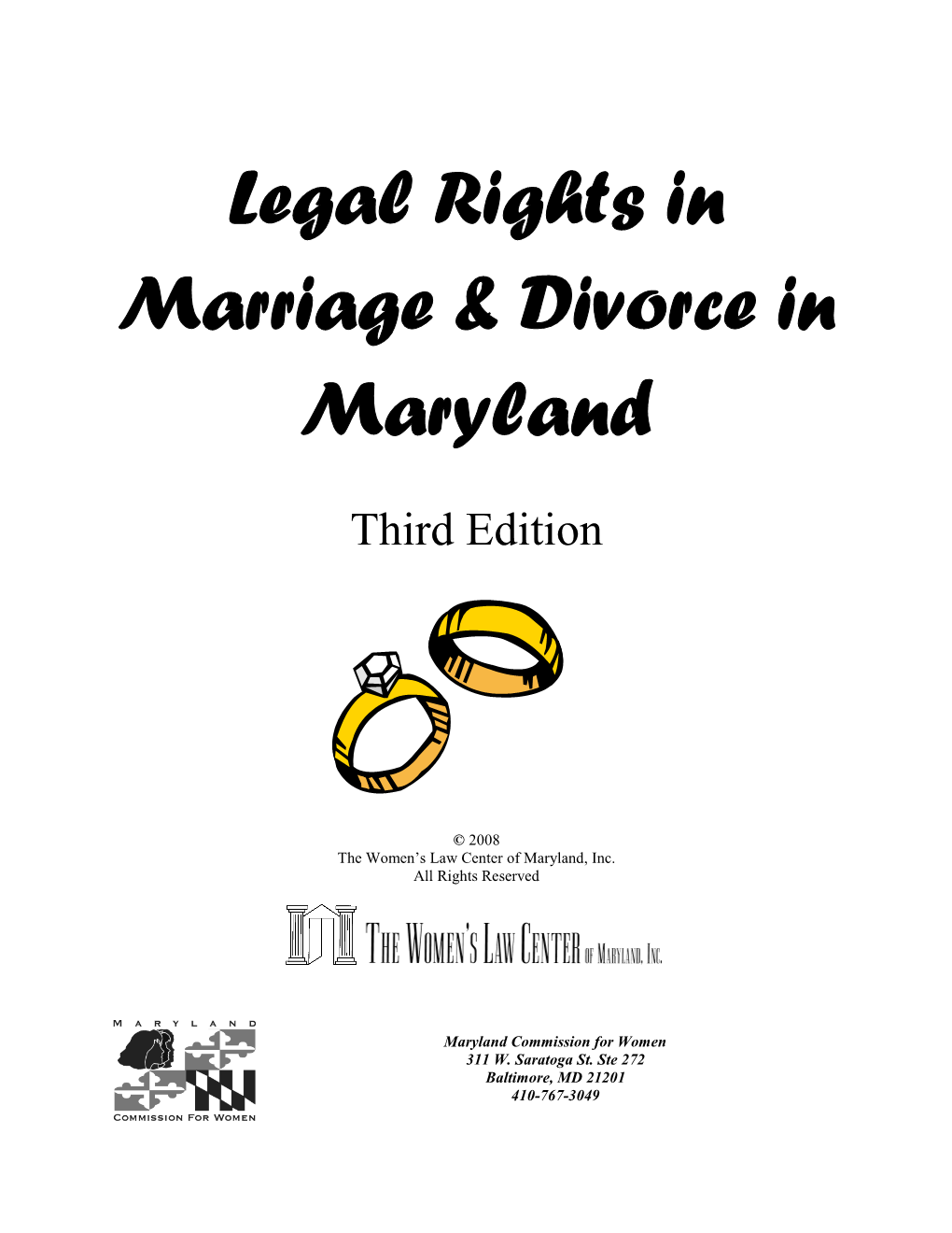 Legal Rights in Marriage & Divorce in Maryland