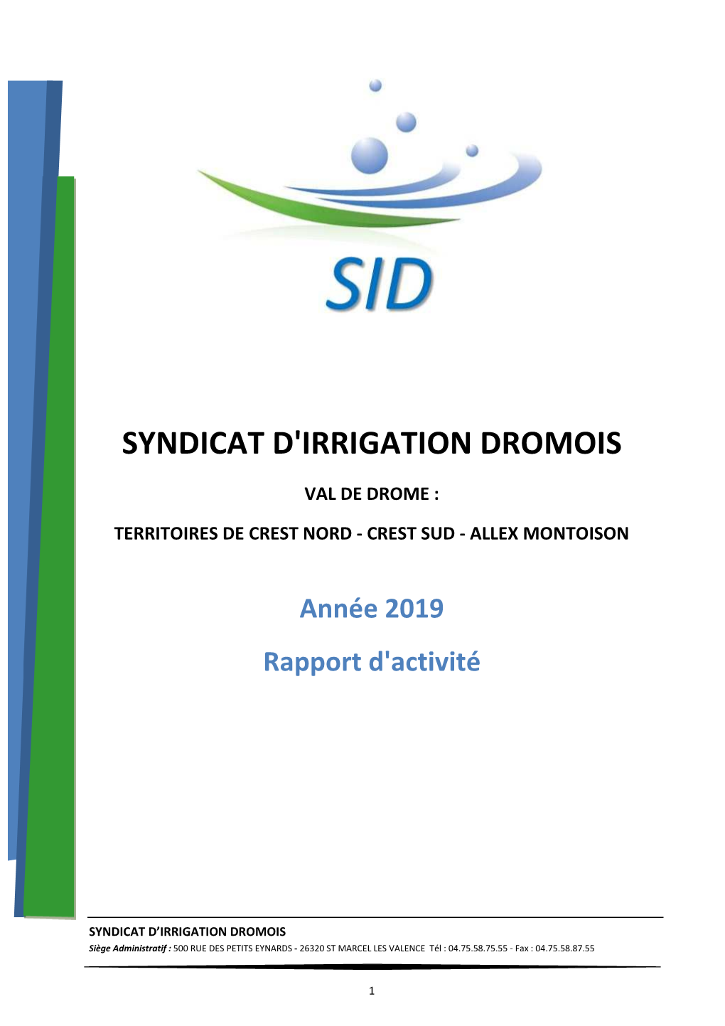 2019 Rapport Annuel Val De Drôme