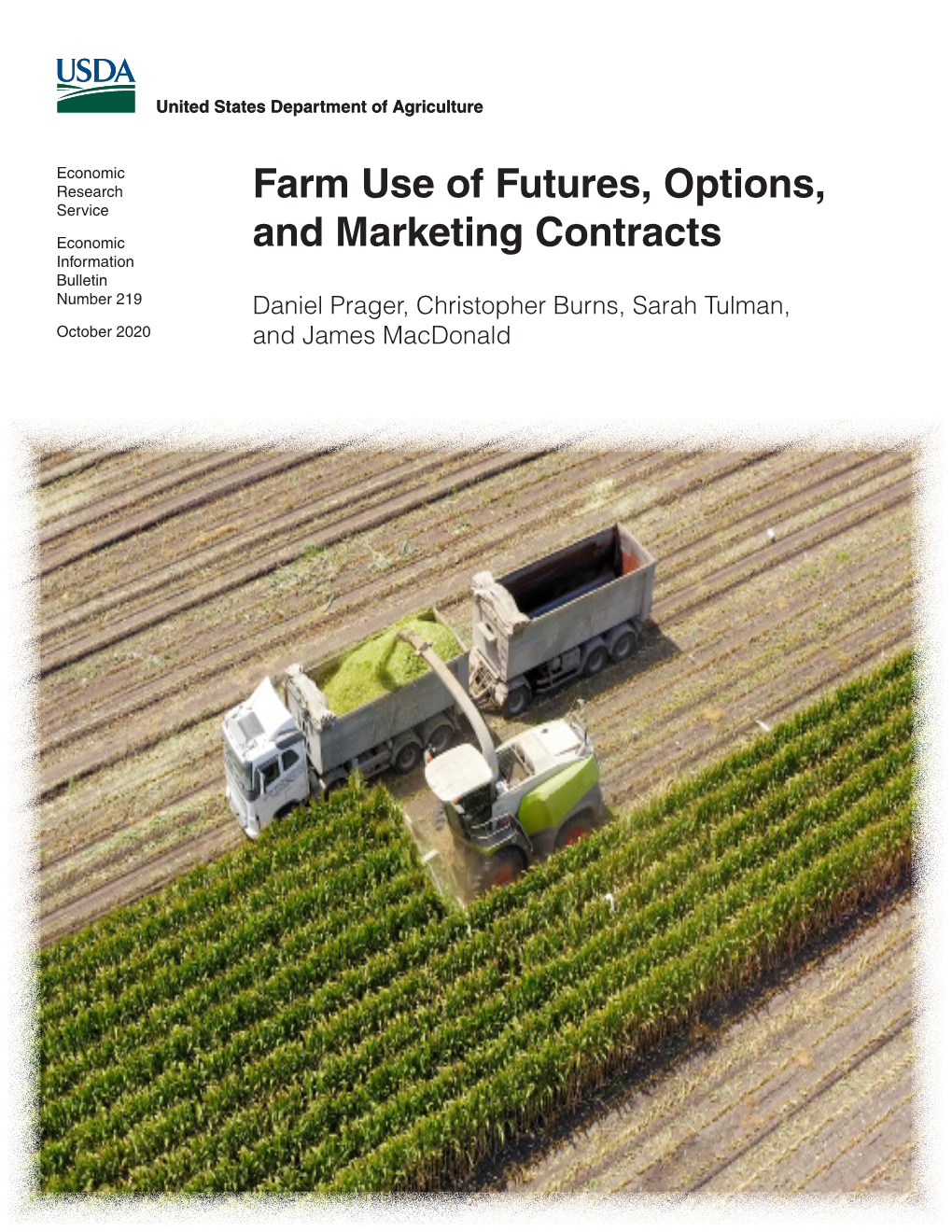 Farm Use of Futures, Options, and Marketing Contracts, EIB-219, U.S