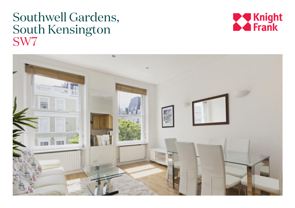 Southwell Gardens, South Kensington SW7 This Light and Bright Apartment Is Situated on the Second Floor, Close to the Amenities on Gloucester Road