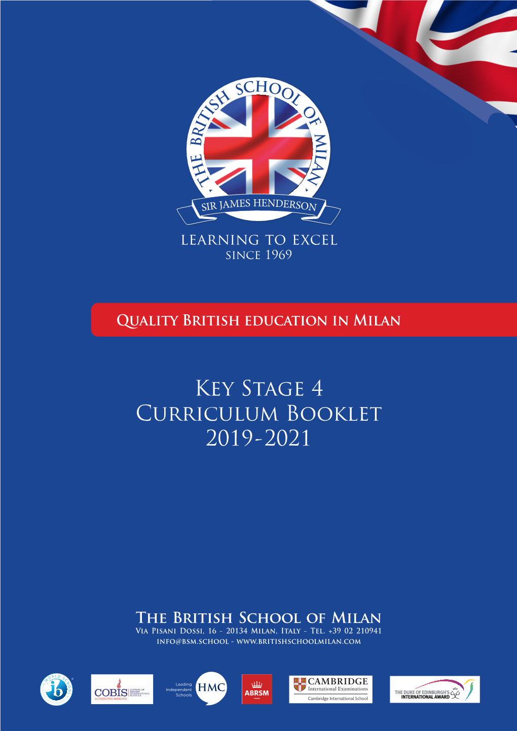 Key Stage 4 Curriculum Booklet 2019-2021