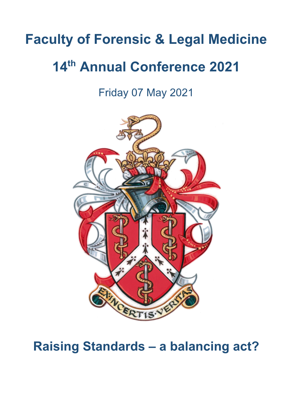 Faculty of Forensic & Legal Medicine 14 Annual Conference 2021