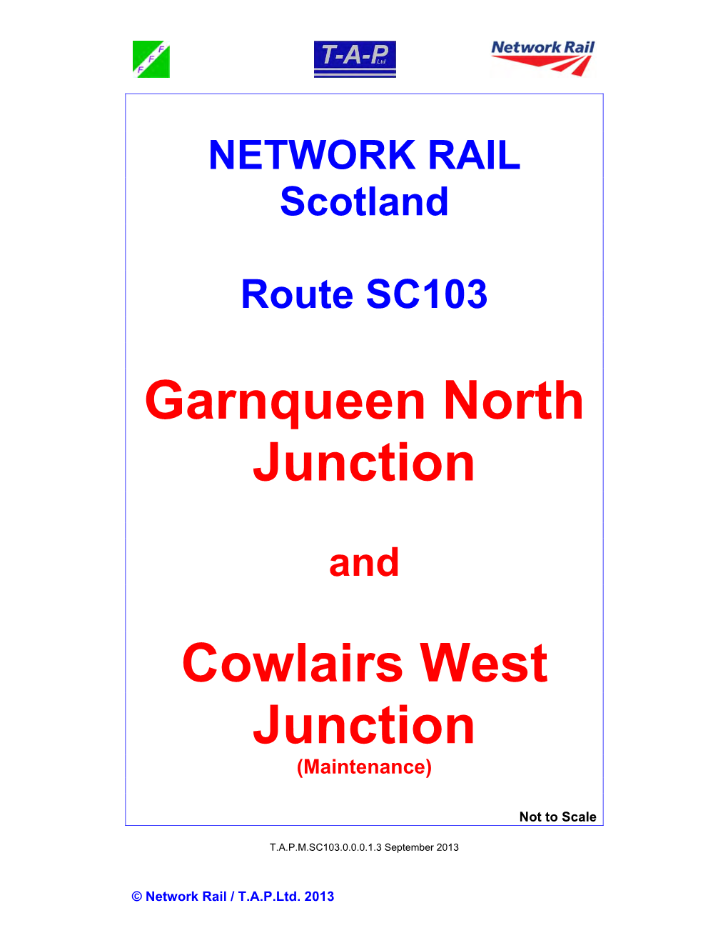 Garnqueen North Junction Cowlairs West Junction