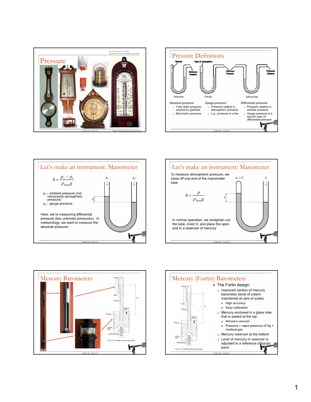 Pressure Definitions Pressure