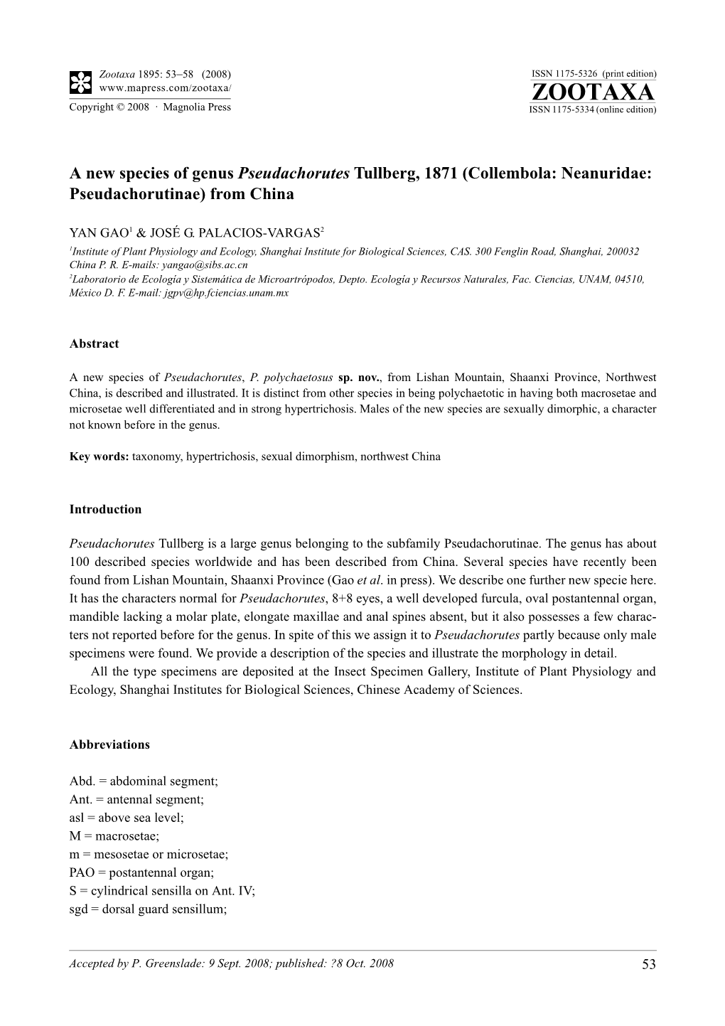 Collembola: Neanuridae: Pseudachorutinae) from China