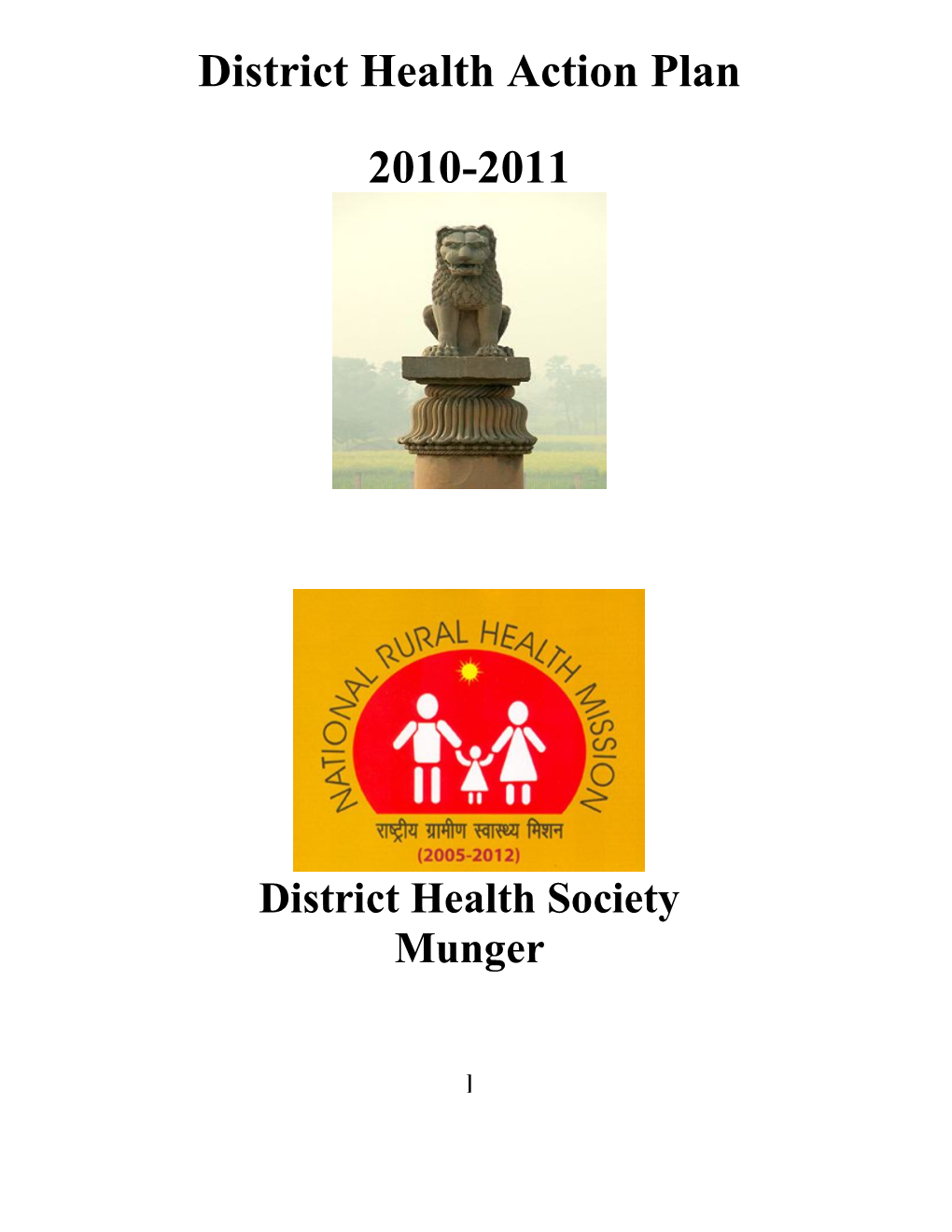 District Health Action Plan 2010-2011