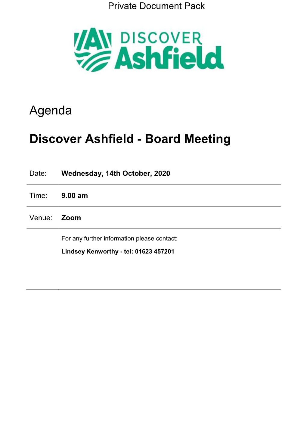 (Private Pack)Agenda Document for Discover Ashfield