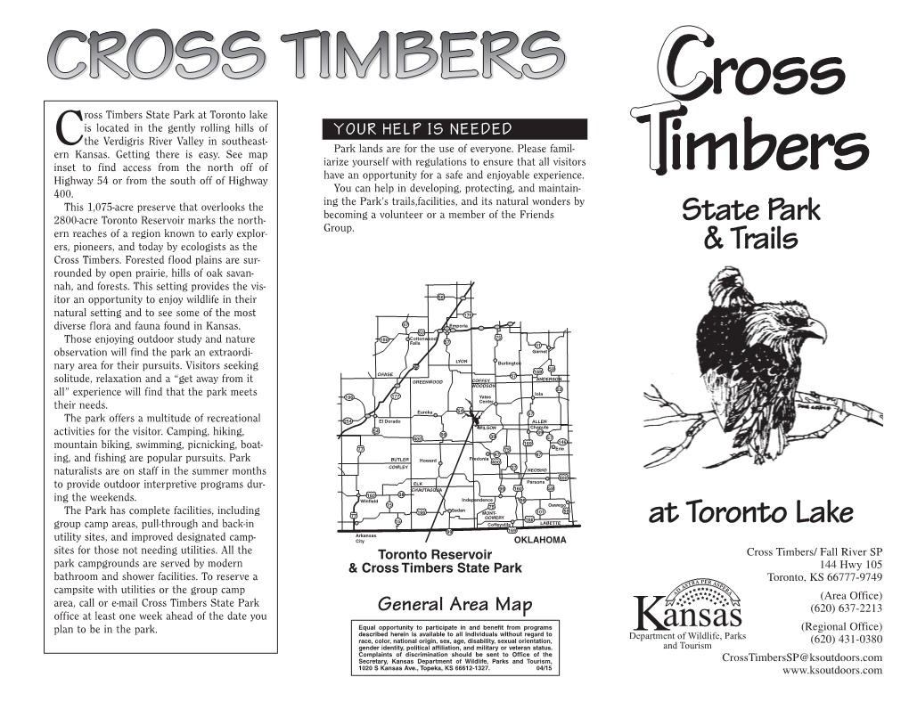 CROSS TIMBERS STATE PARK at Toronto Lake