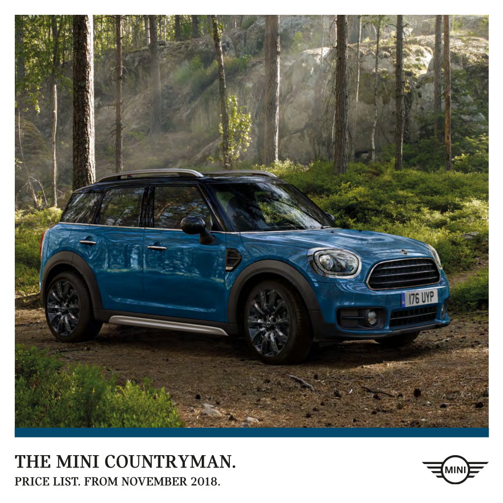 The Mini Countryman. Price List