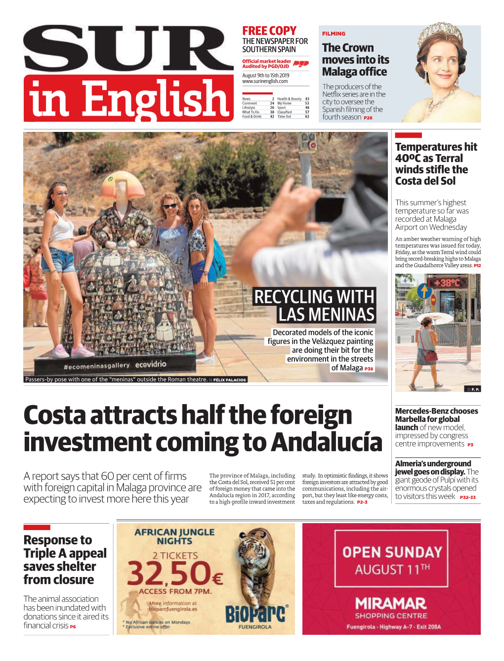 Costa Attracts Half the Foreign Investment Coming to Andalucía