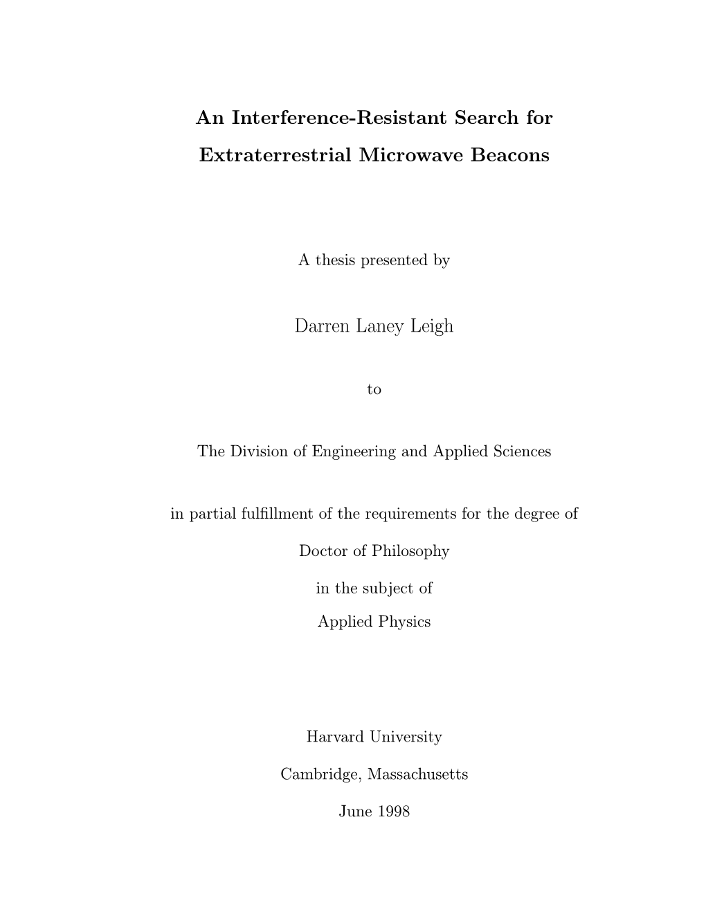 An Interference-Resistant Search for Extraterrestrial Microwave Beacons