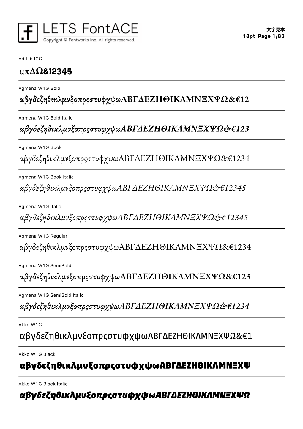 Monotype LETS Fonts Catalog