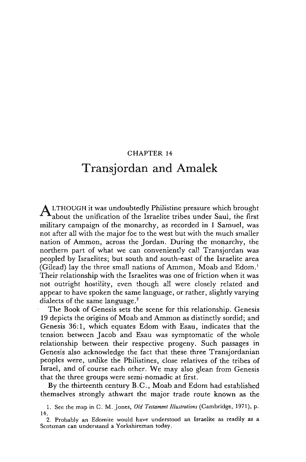 Transjordan and Amalek