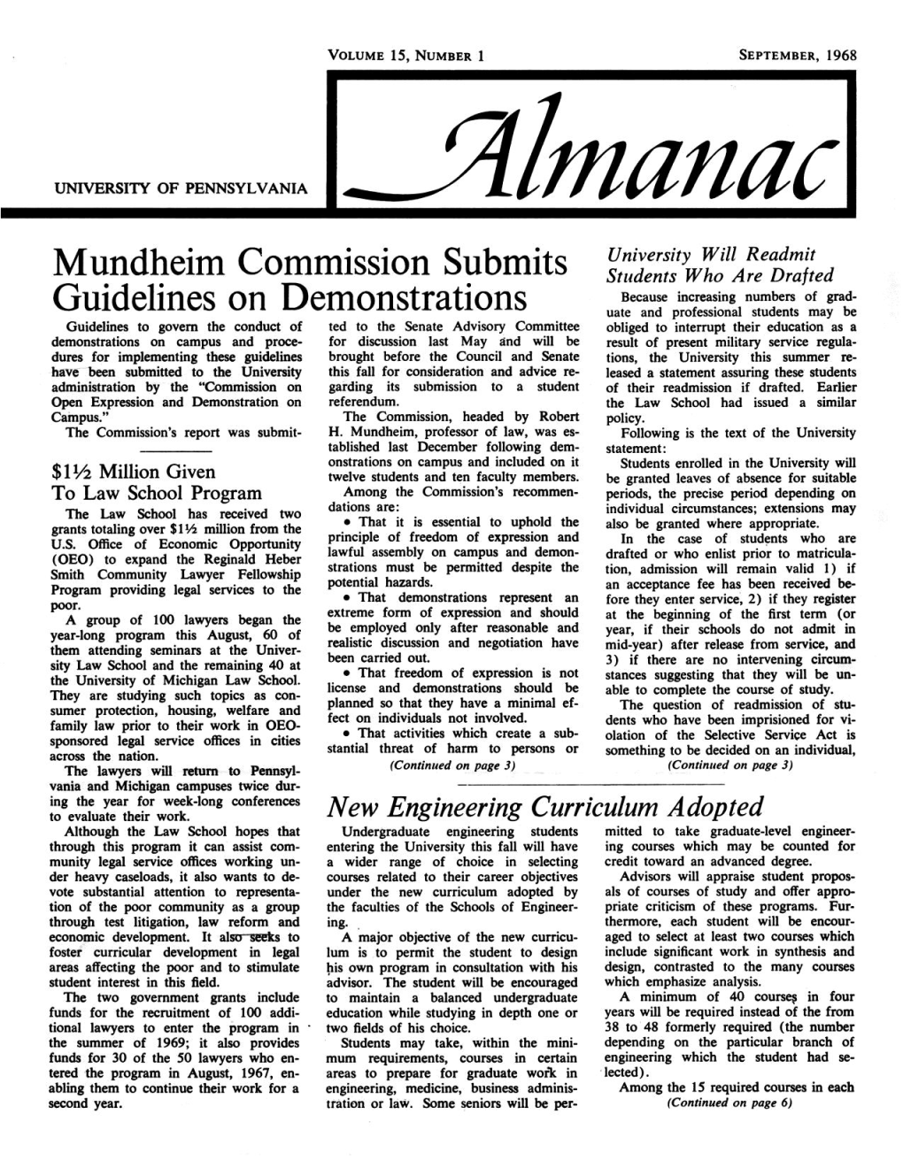 Almanac September 1968