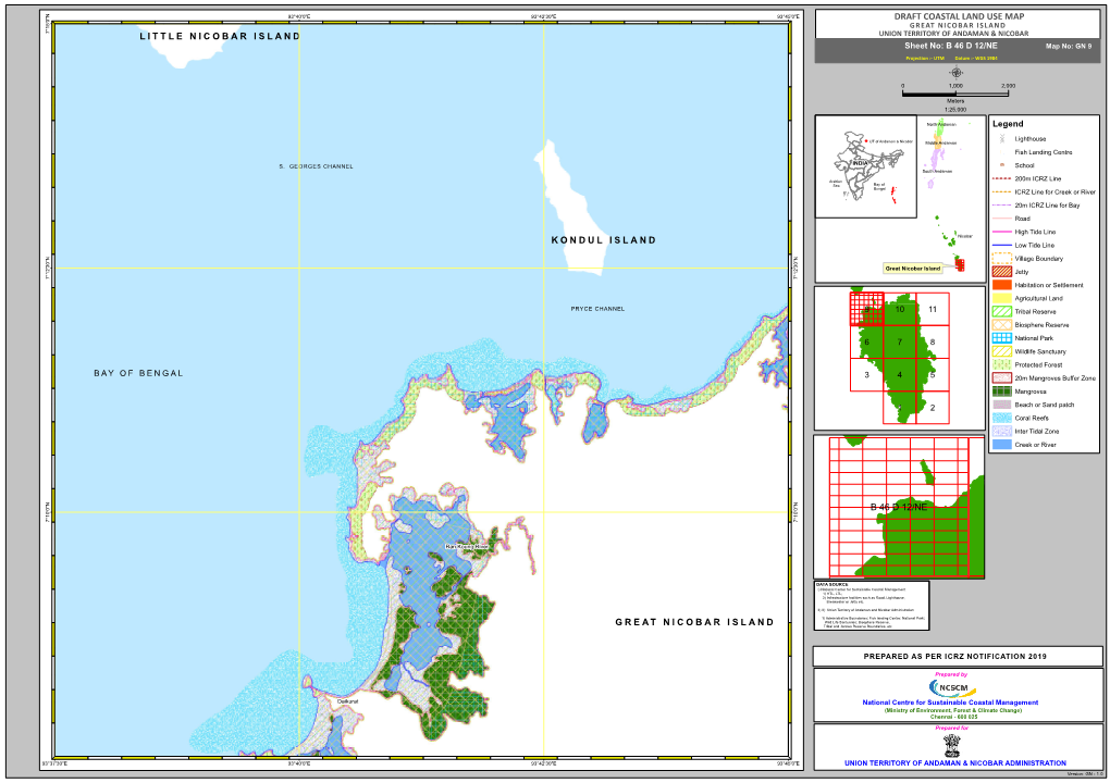 Coastal Land Use Maps of Great Nicobar Islands Part