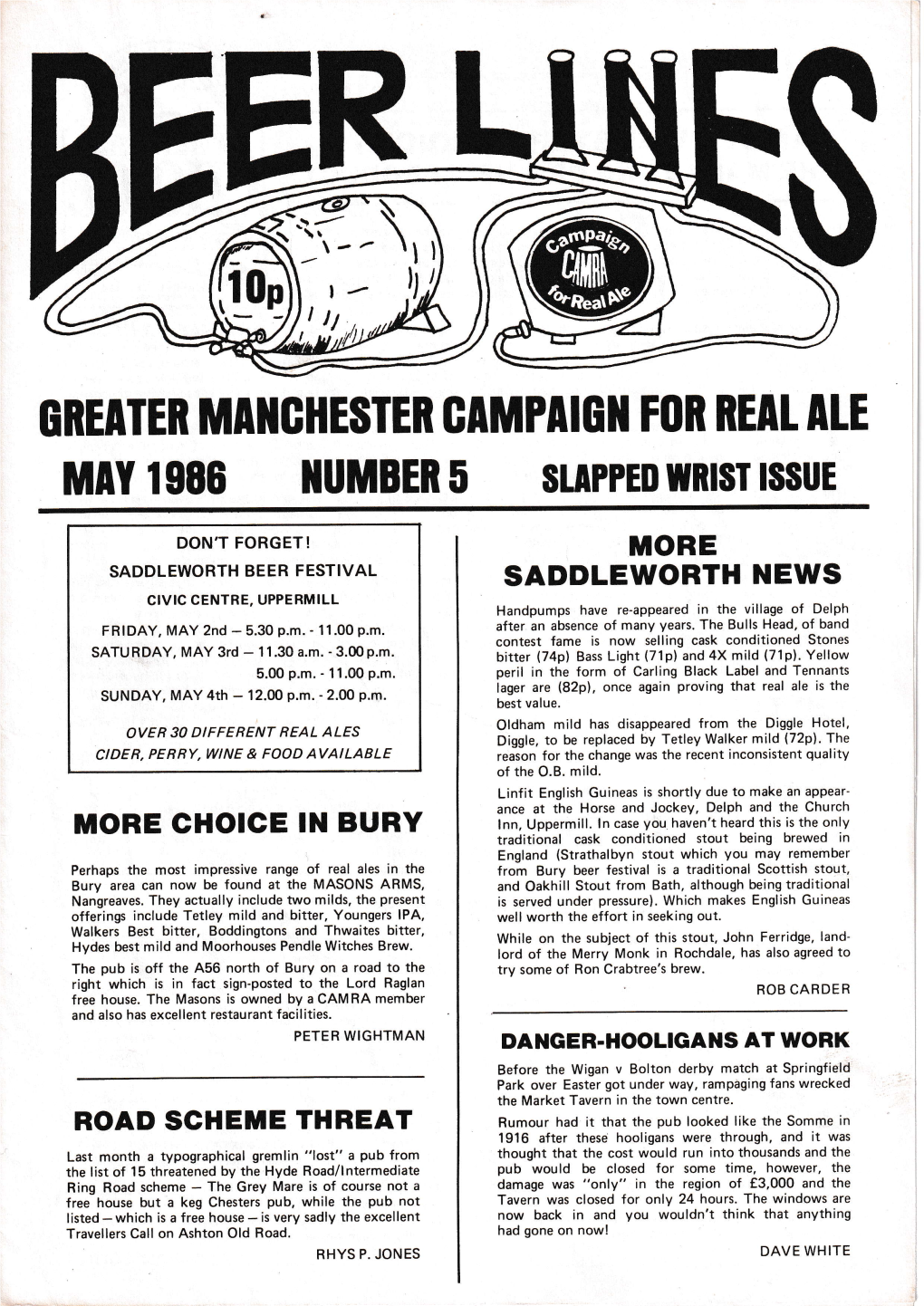 Beer Lines 5 (May 1986)
