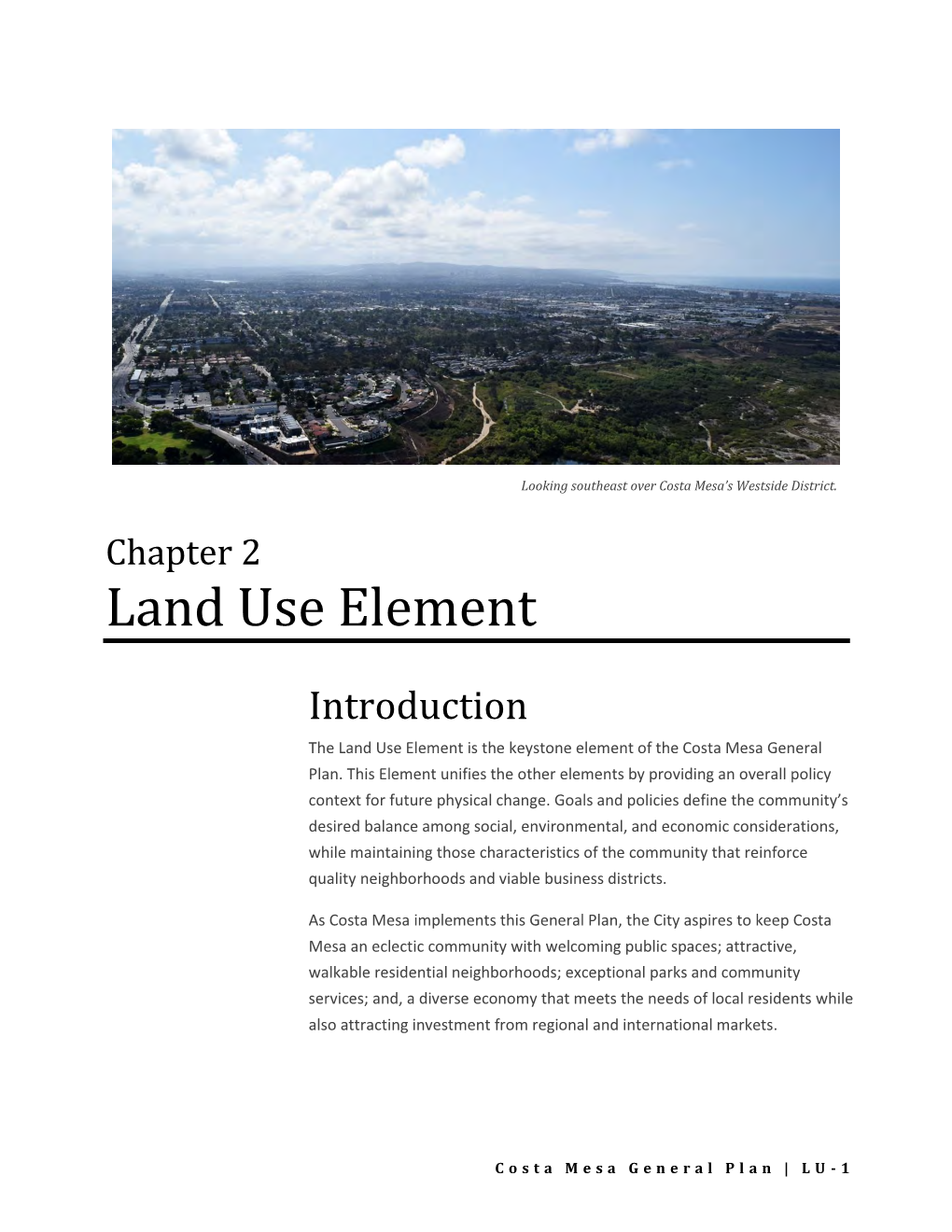 Chapter 2 Land Use Element