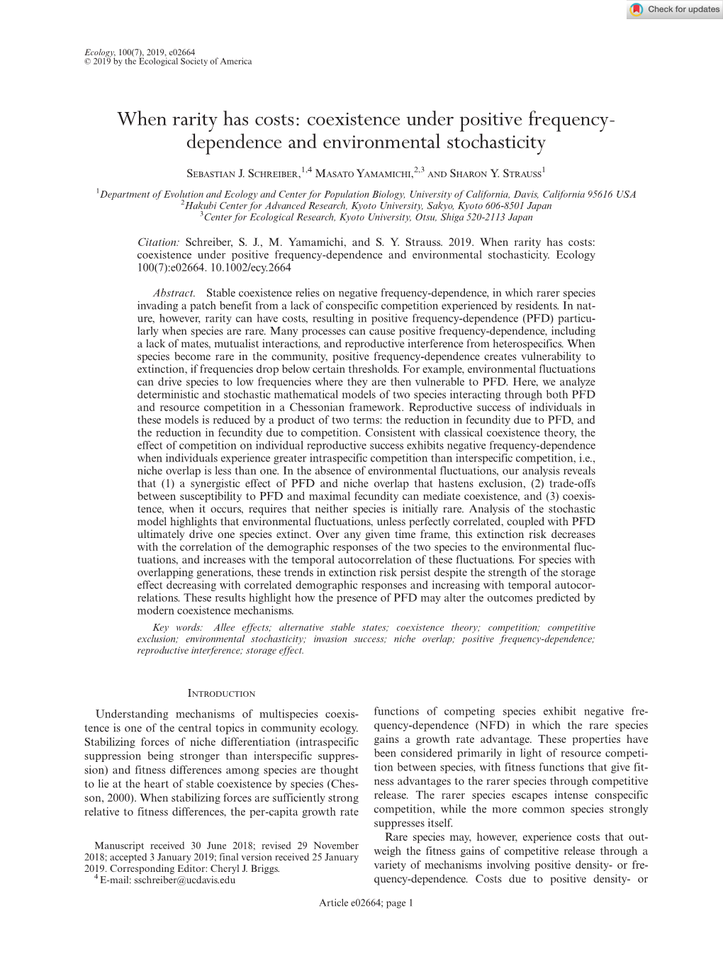 When Rarity Has Costs: Coexistence Under Positive Frequency- Dependence and Environmental Stochasticity