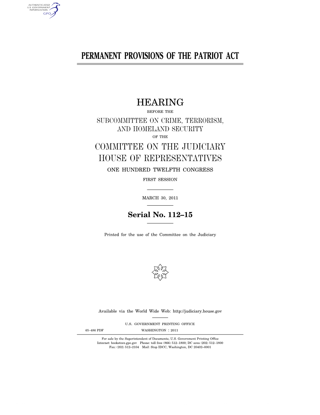 Permanent Provisions of the Patriot Act
