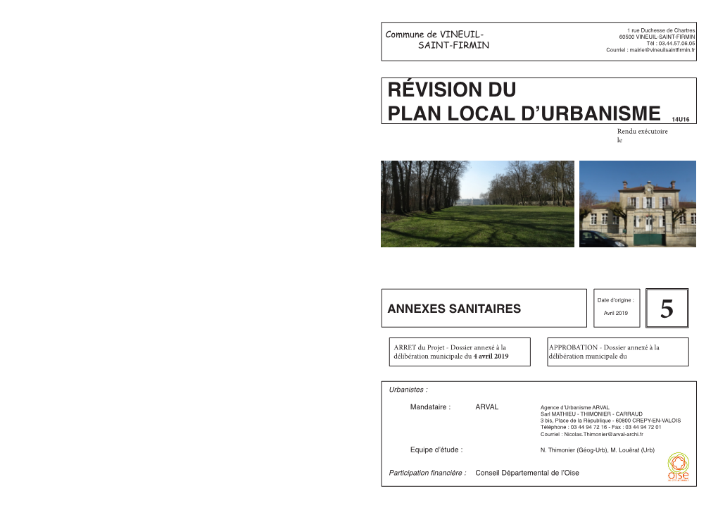 Révision Du Plan Local D Urbanisme 14U16