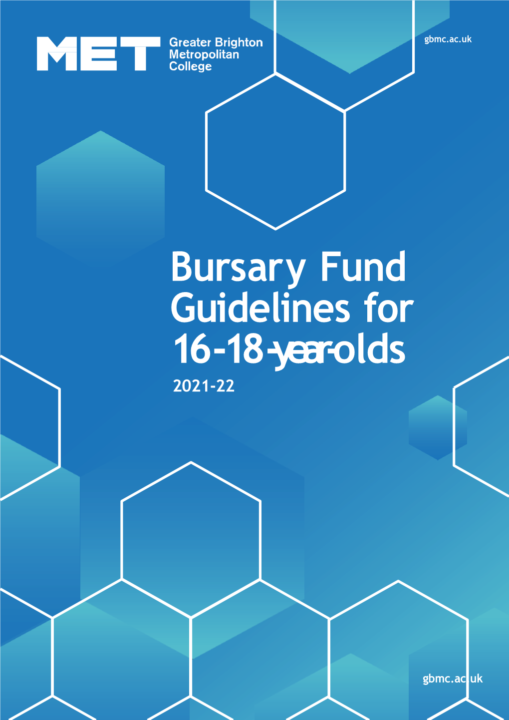View Our Bursary Fund Guidelines for 16-18 Year Olds