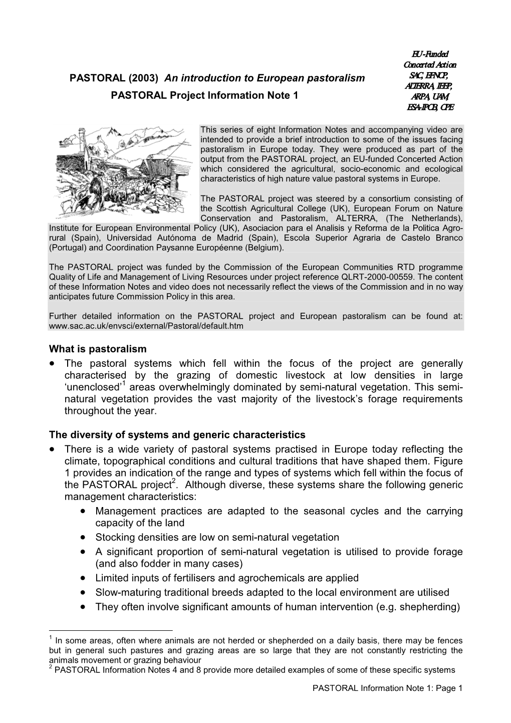 A: What Is Pastoralism and Why Should We Be Interested in It from a Nature