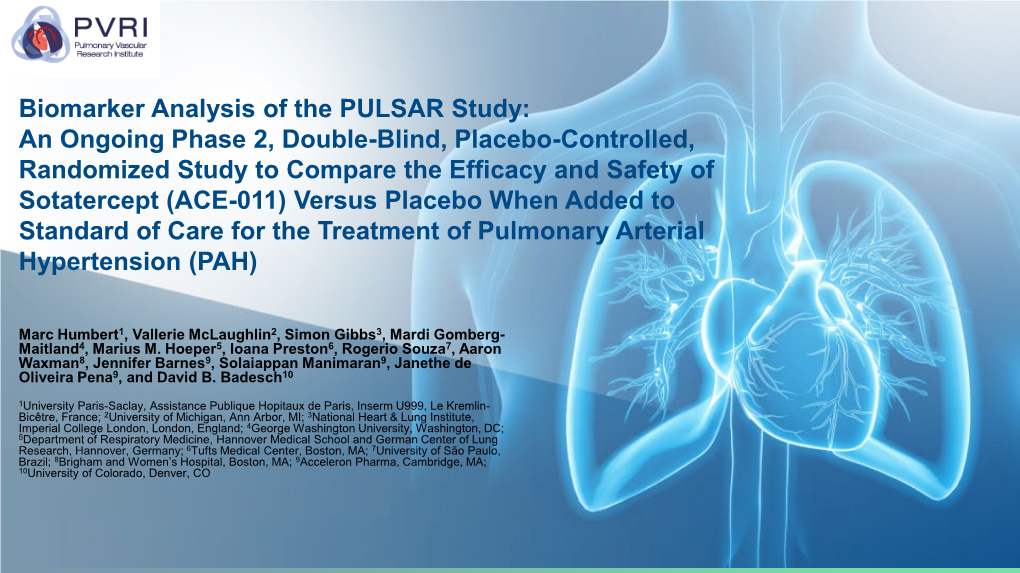 Biomarker Analysis of the PULSAR Study