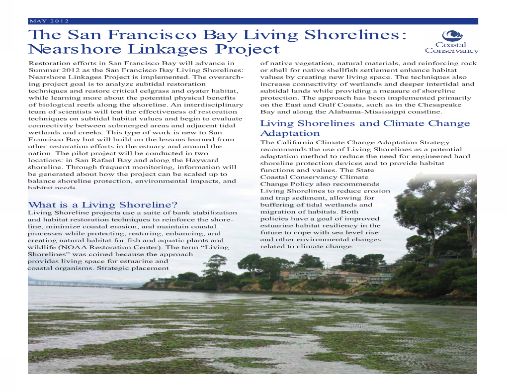 The San Francisco Bay Living Shorelines