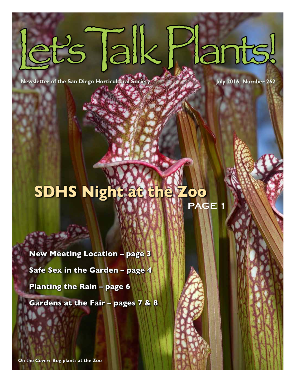 SDHS Night at the Zoo Page 1