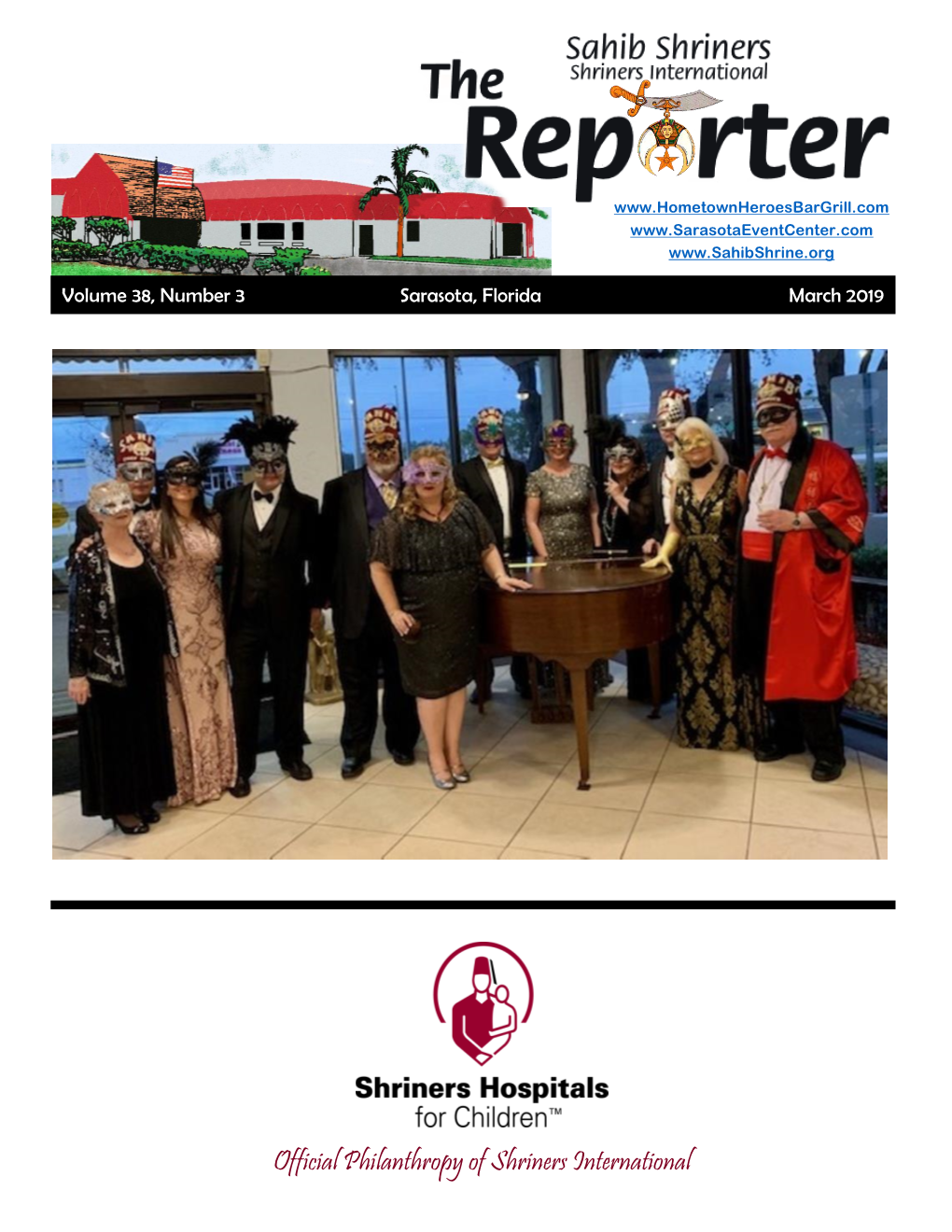 Official Philanthropy of Shriners International 2 SAHIB REPORTER March 2019