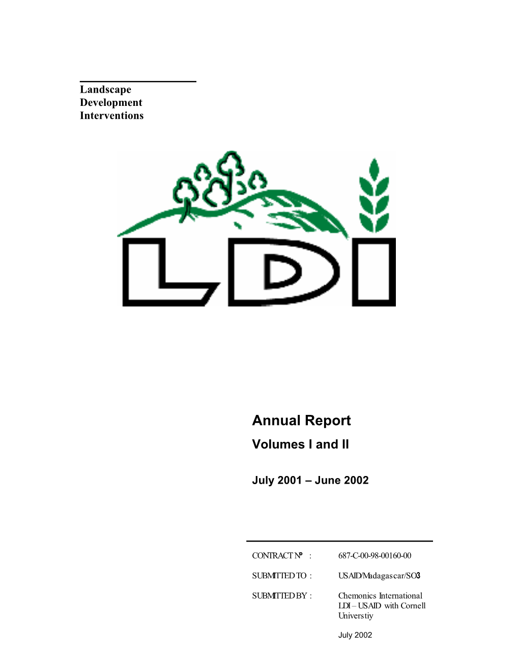 Annual Report Volumes I and II