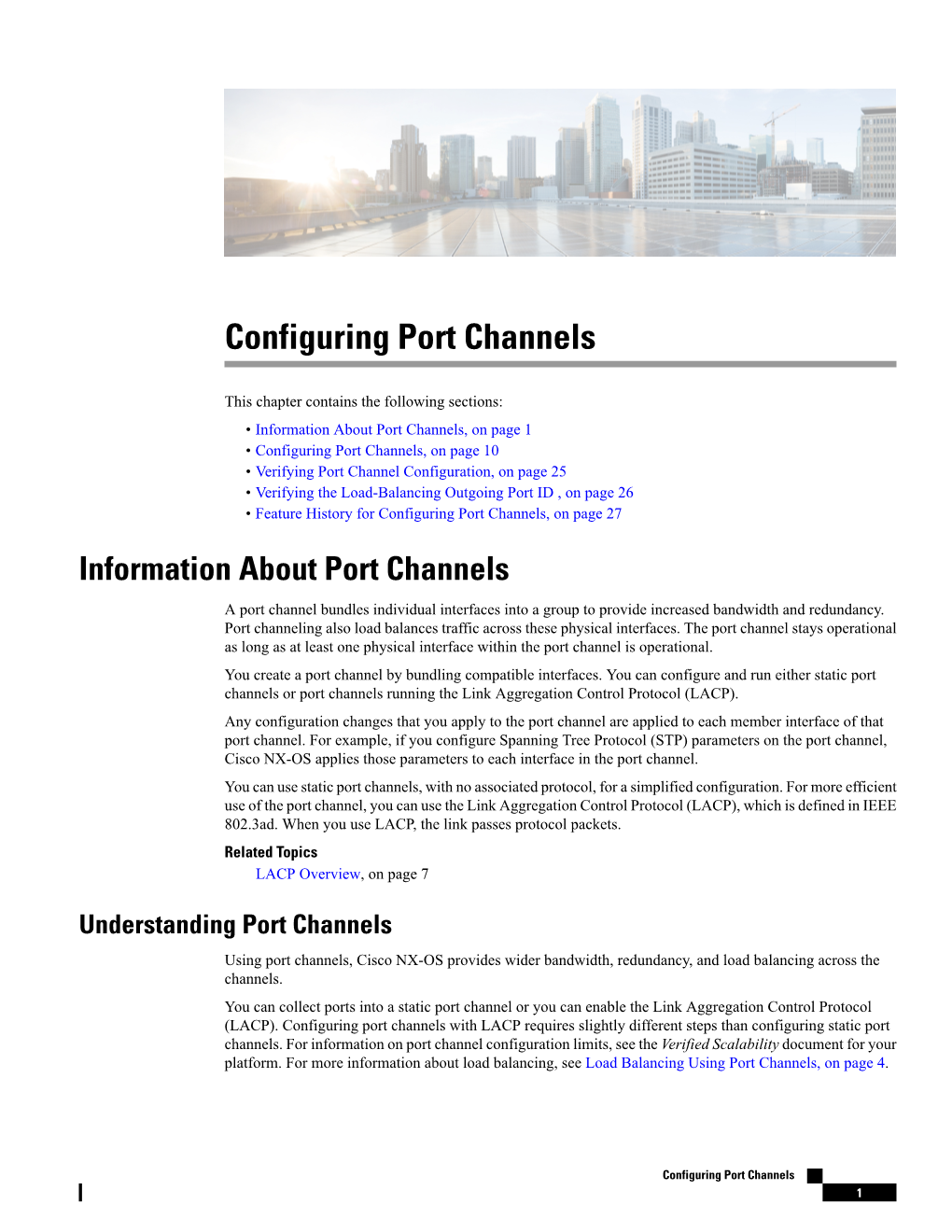 Configuring Port Channels