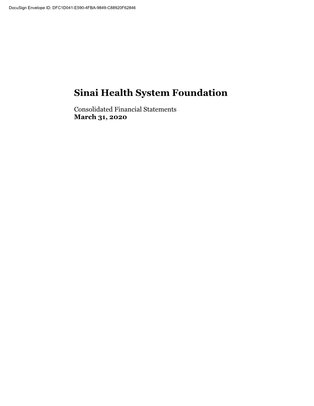 Sinai Health System Foundation