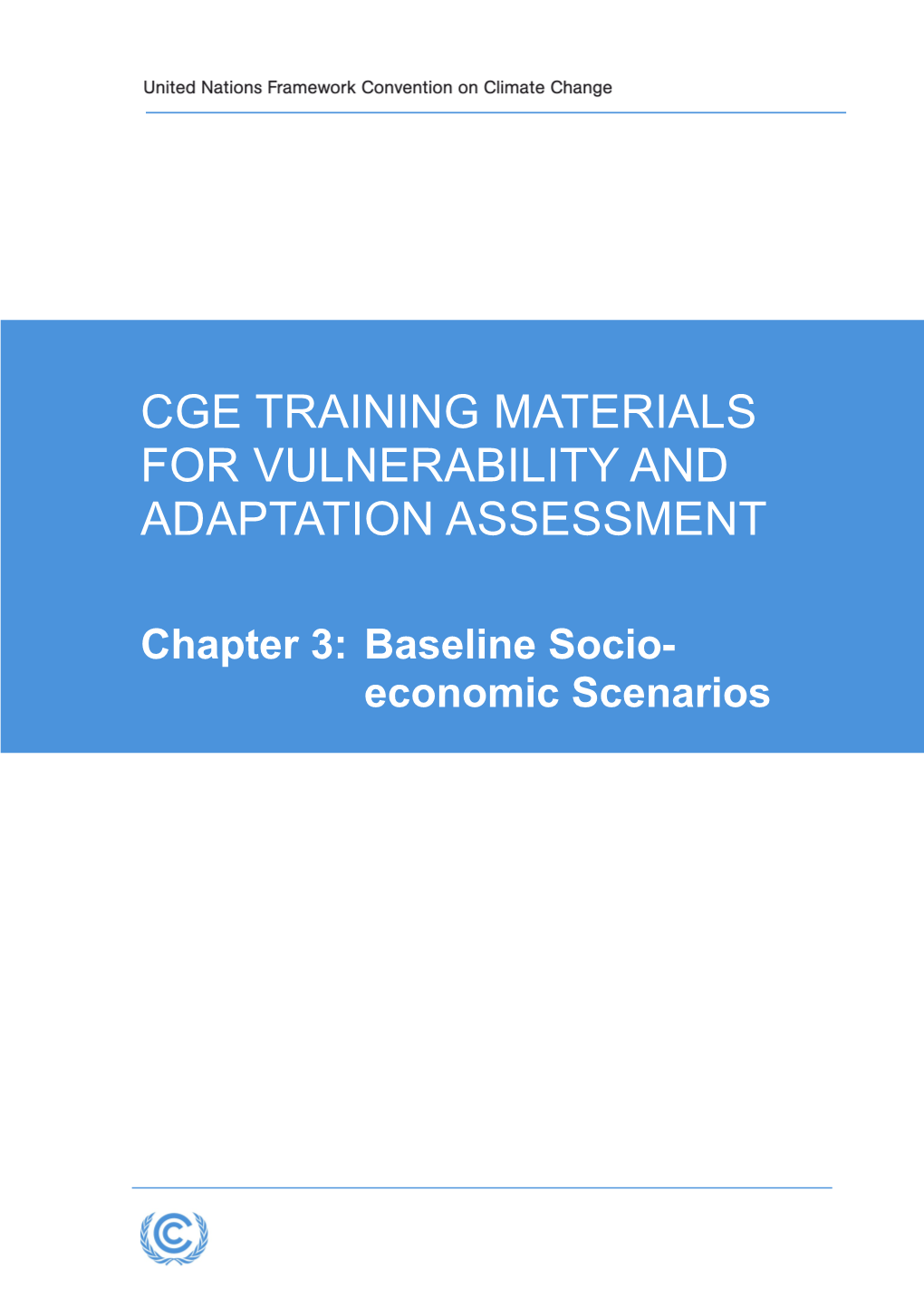 CGE Training Materials for Vulnerability and Adaptation Assessment s1