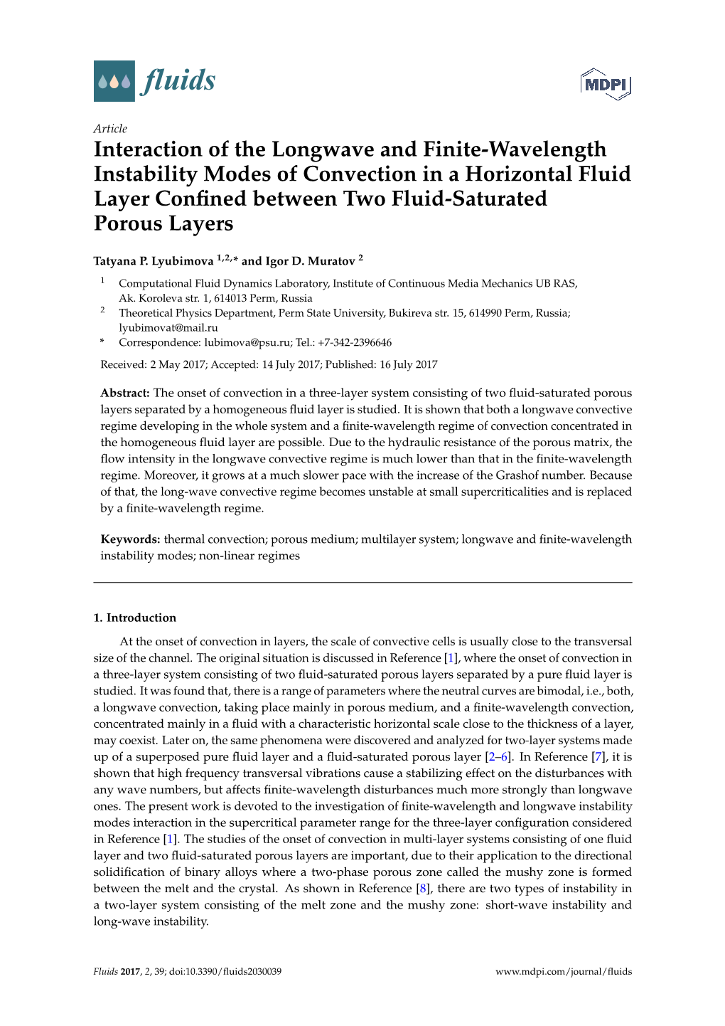Interaction of the Longwave and Finite-Wavelength Instability Modes of Convection in a Horizontal Fluid Layer Conﬁned Between Two Fluid-Saturated Porous Layers