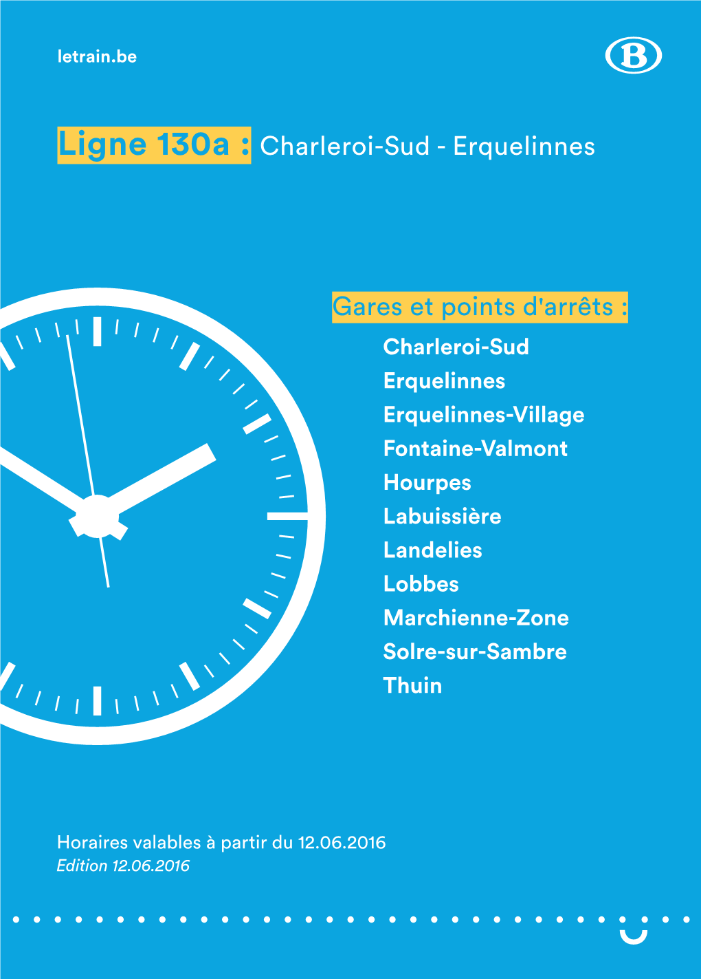 Ligne 130A : Charleroi-Sud - Erquelinnes